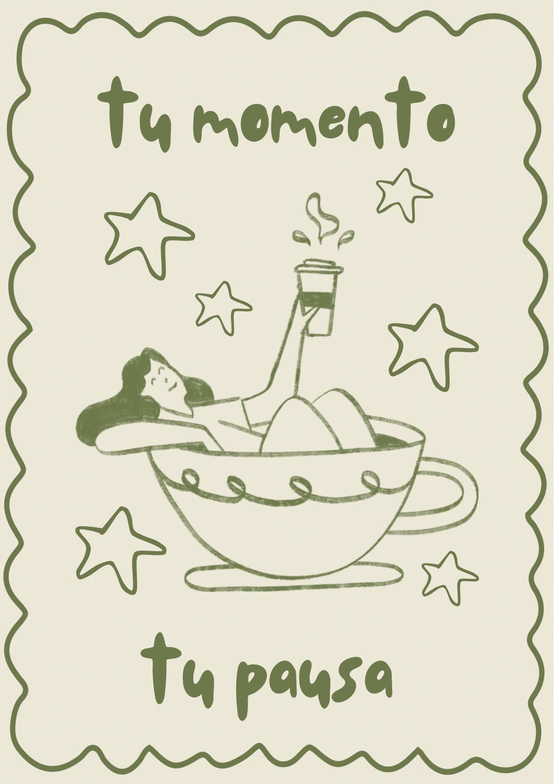 Ilustración Pausa Café: tu momento, tu pausa